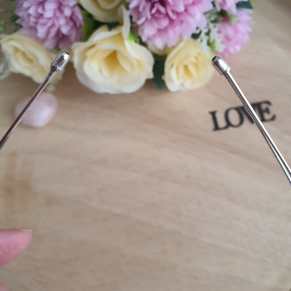 Sparkly Dainty Silver Headband - Picture 7 of 8